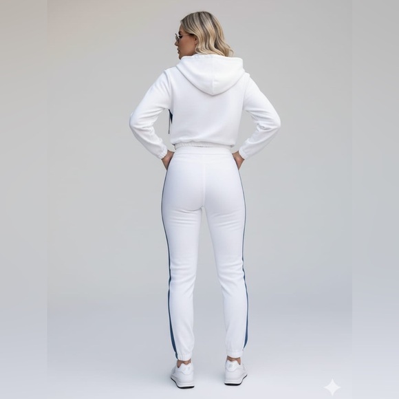 Hoodie Sweatshirts Casual Sweaters Two-toned Design Full Zip Womenswear Spandex - Picture 4 of 16